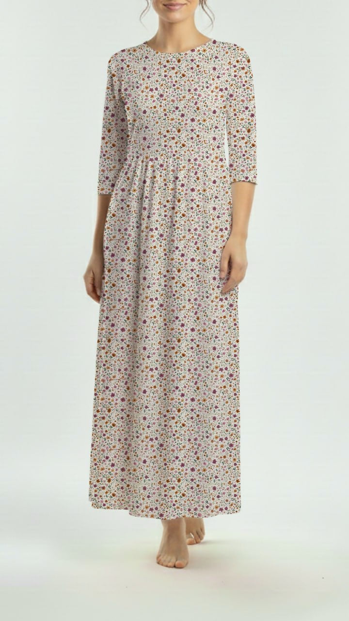 * Unique Design * Pointelle Moody Mauve Garden