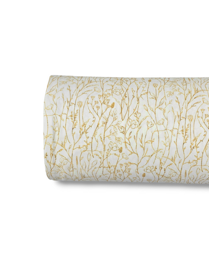 *Unique Design* Cloud Poly Golden Whispers White