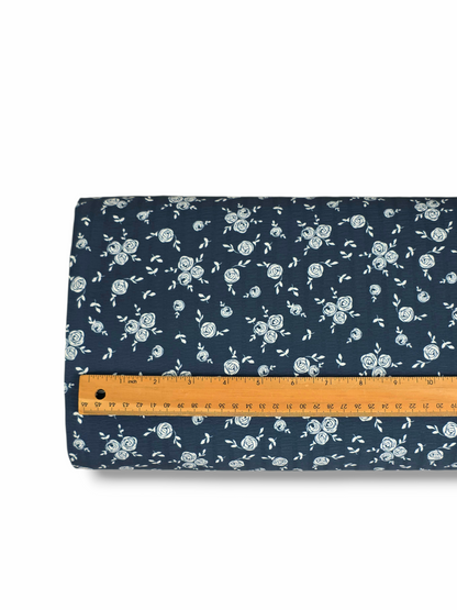 *Unique Design* Crinkled Crepe Garden Rosettes Navy
