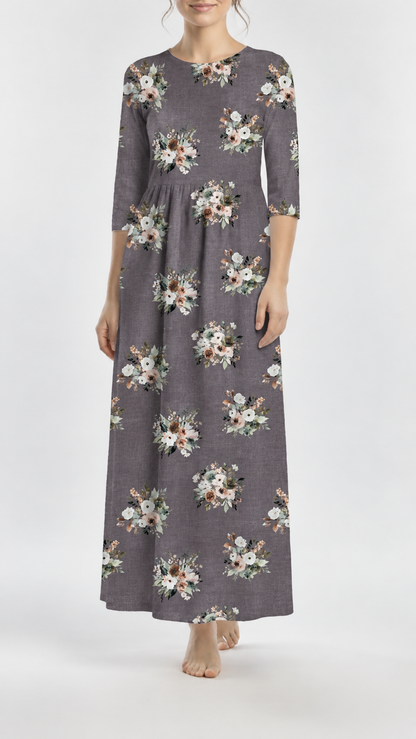 * Unique Design * Linen Song Of Autumn Dusky Olive