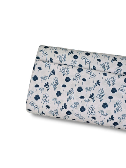 *Unique Design* Swiss Dot Knit Blossom Breeze Deep Teal