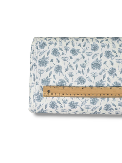 * Unique Design * Poly Breeze Soft Indigo Garden