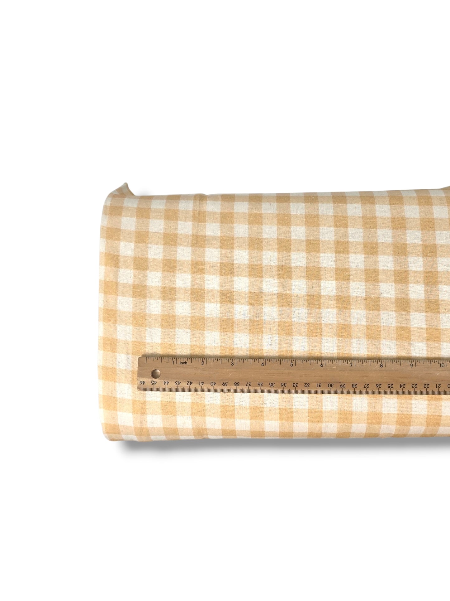 Cotton Linen Seaside Gingham Sand