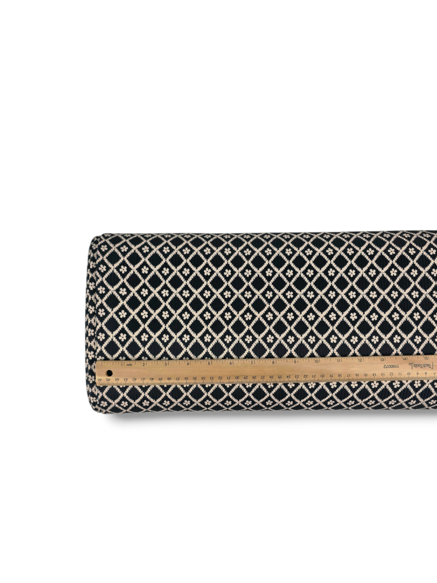 *Unique Design* Willow Ribbed Knit Diamond Daisy Black