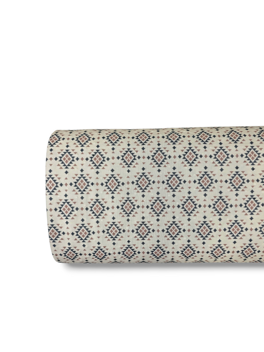*Unique Design* Swiss Dot Knit Rustic Aztec Tan