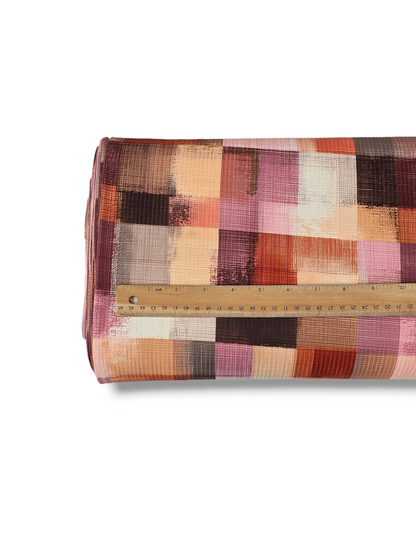 *Unique Design* Willow Ribbed Knit Canvas Plaid
