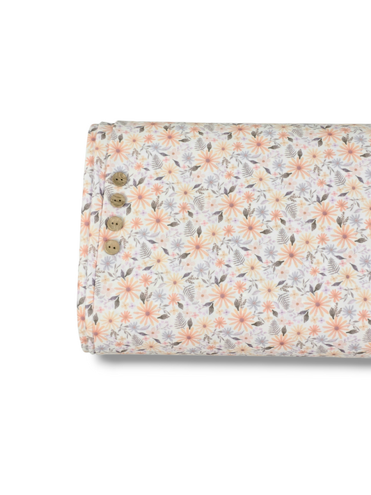 * Unique Design * Swiss Dot Knit Spring Fern Floral Lavender
