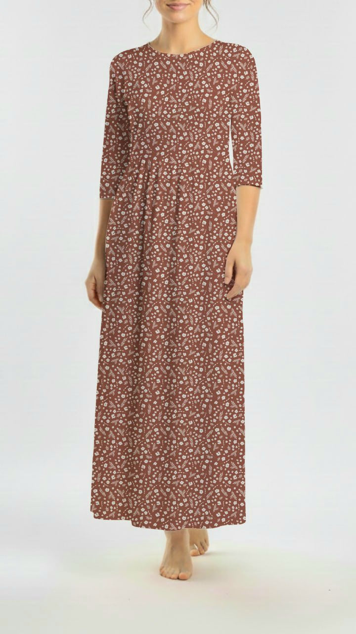 *Unique Design* Cloud Poly Wheat & Wildflower Dark Rust