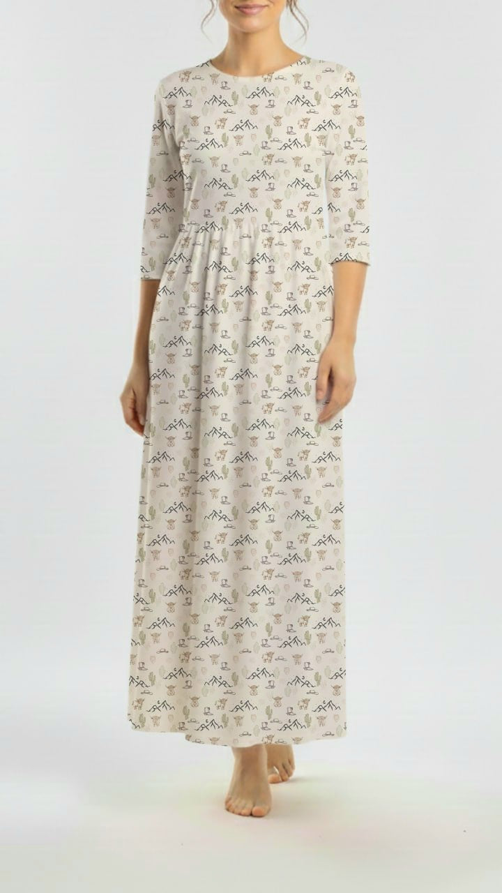 * Unique Design * Cotton Knit Western Wonder Woodland