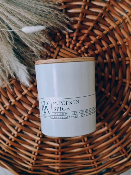 Pumpkin+Spice Coconut Wax Bamboo Lid 14 Oz