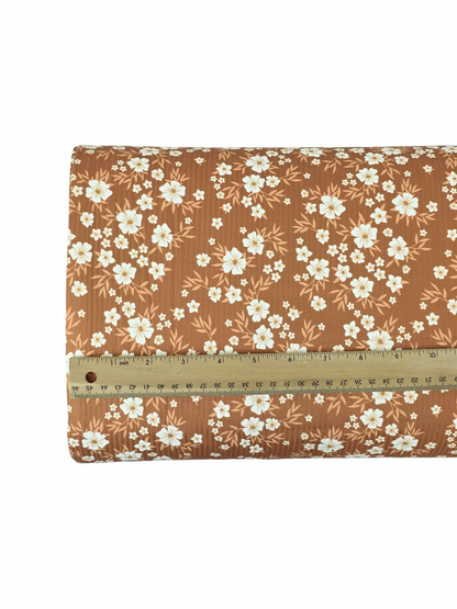 *Unique Design* Willow Ribbed Knit White Autumn Floral