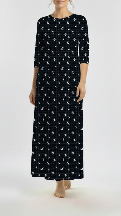 *Unique Design* Cloud Poly Blooming Grid Black