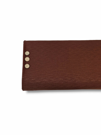 Poly Linen Look Solid Rust