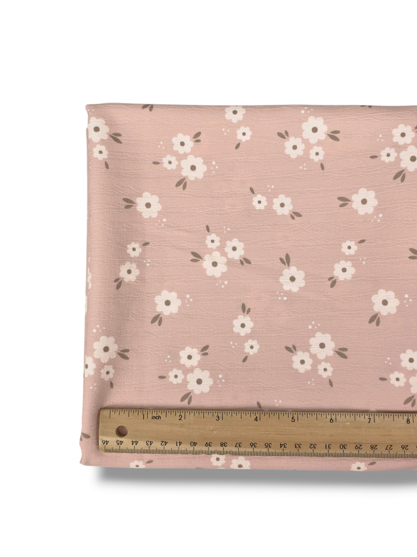 Poly Crepe Scattered Charm Antique Pink