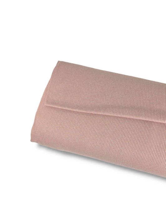 Brushed Rib Knit Pale Mauve