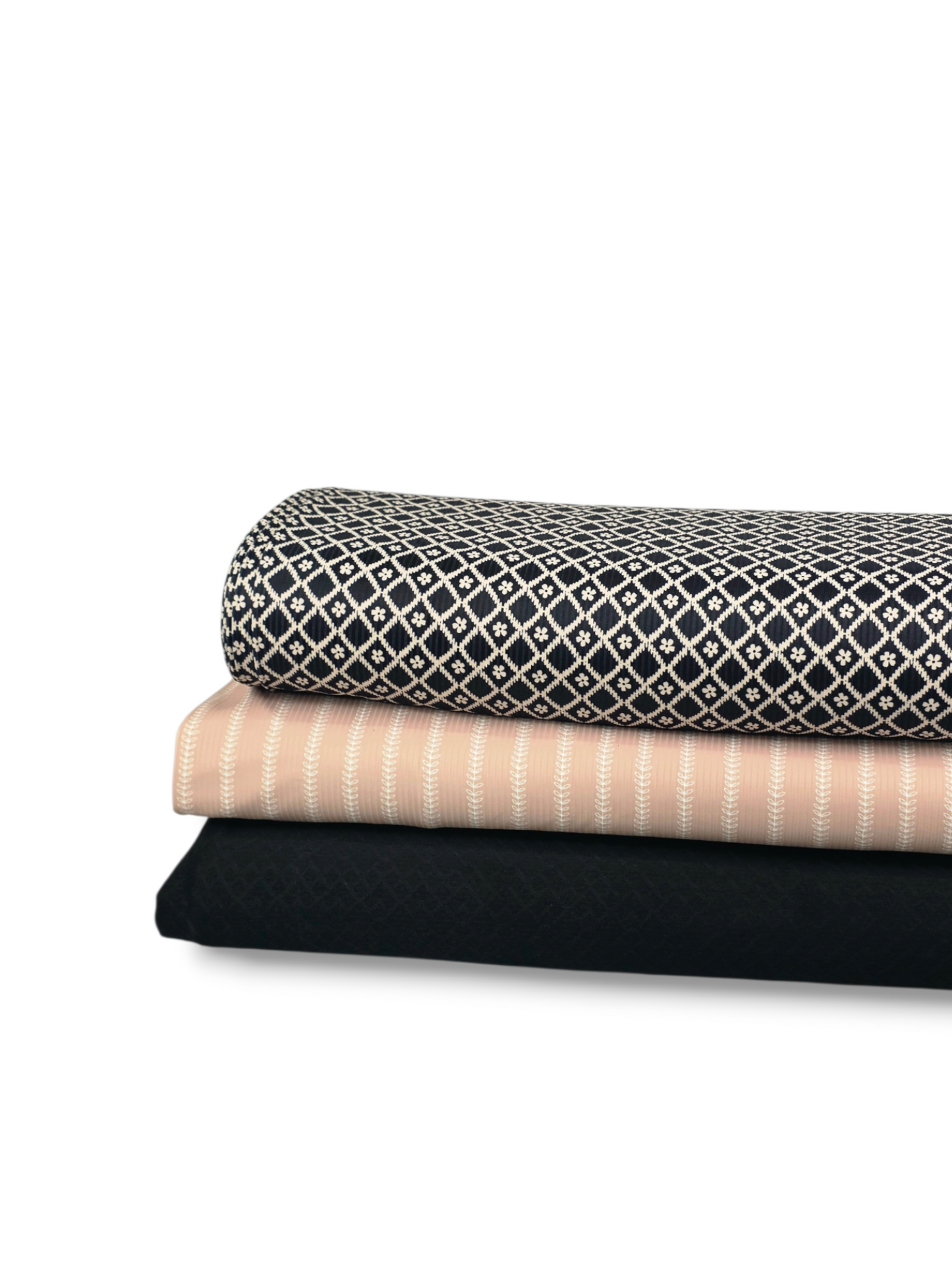 *Unique Design* Willow Ribbed Knit Diamond Daisy Black