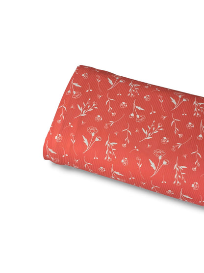 *Unique Design* Willow Ribbed Knit Airy Garden Coral