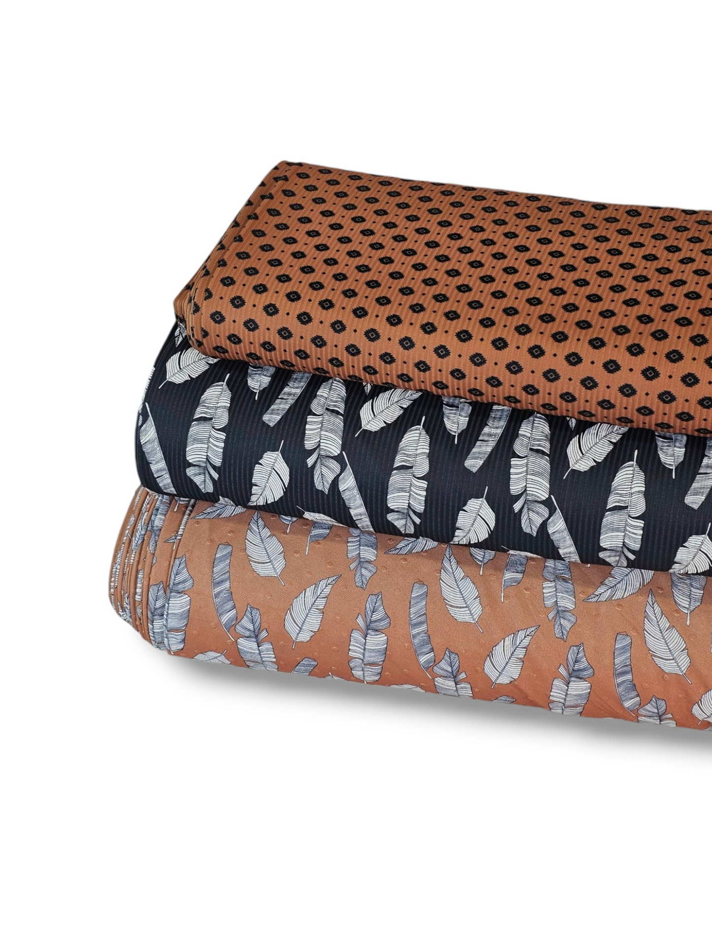 *Unique Design* Swiss Dot Knit Modern Oasis Terracotta