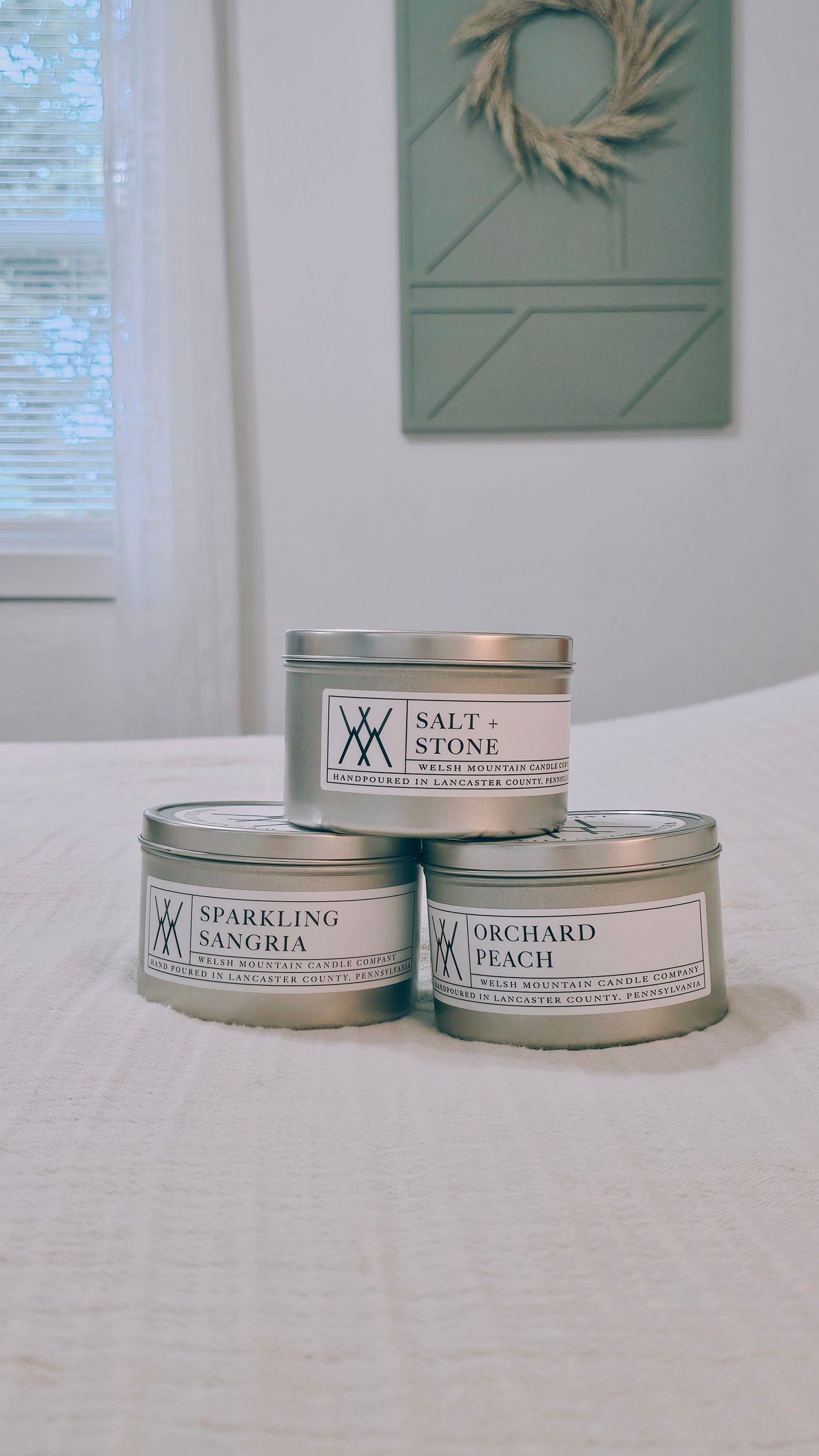 Sparkling Sangria Coconut Wax Tin Candle 16 Oz