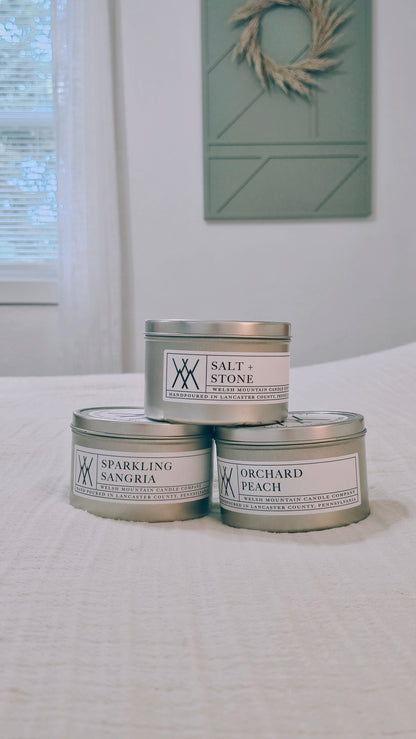 Sparkling Sangria Coconut Wax Tin Candle 16 Oz