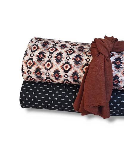 *Unique Design* Tricot Knit Desert Homestead Rustic