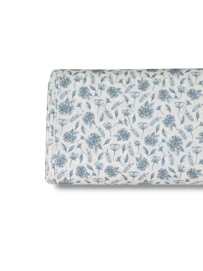 * Unique Design * Poly Breeze Soft Indigo Garden