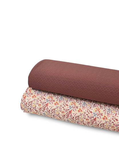 Geo Knit Mahogany Solid