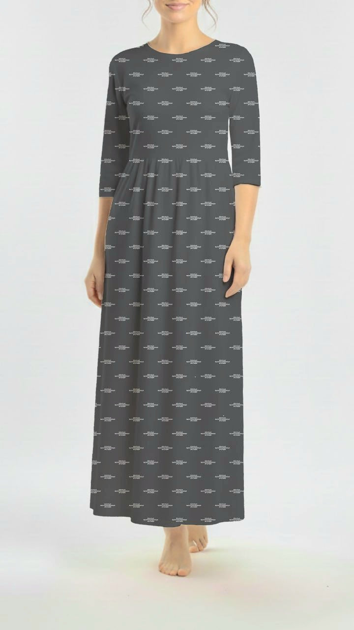 *Unique Design* Willow Ribbed Knit Modern Dash Charcoal
