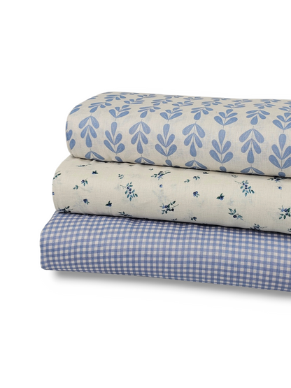 * Unique Design * Linen Winter Scandinavian Blue