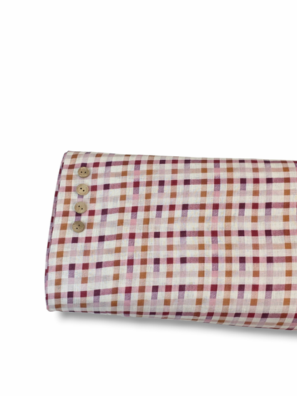 *Unique Design* Linen Autumn Gingham
