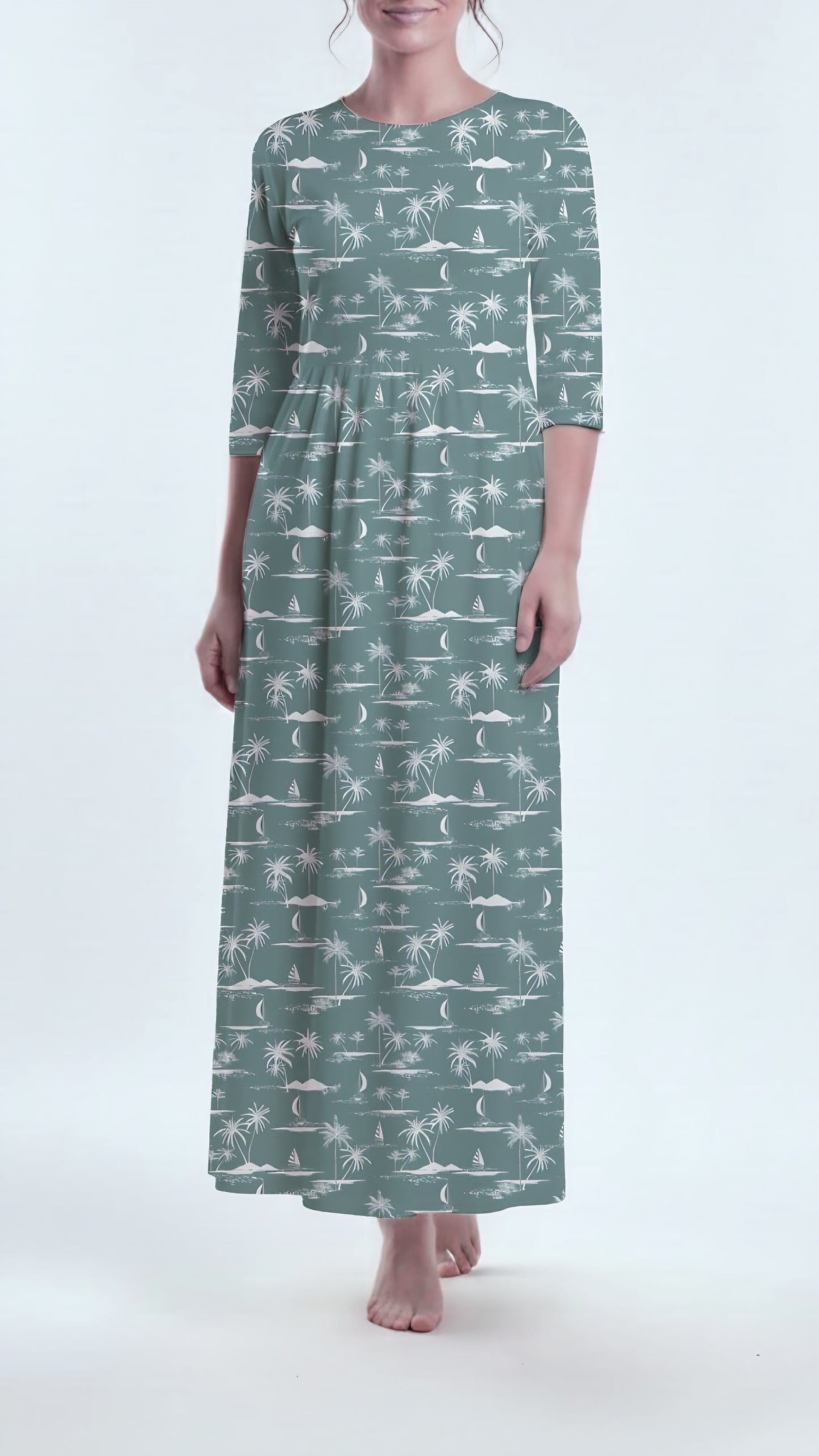 *Unique Design* Willow Ribbed Knit Sea Drift Seafoam