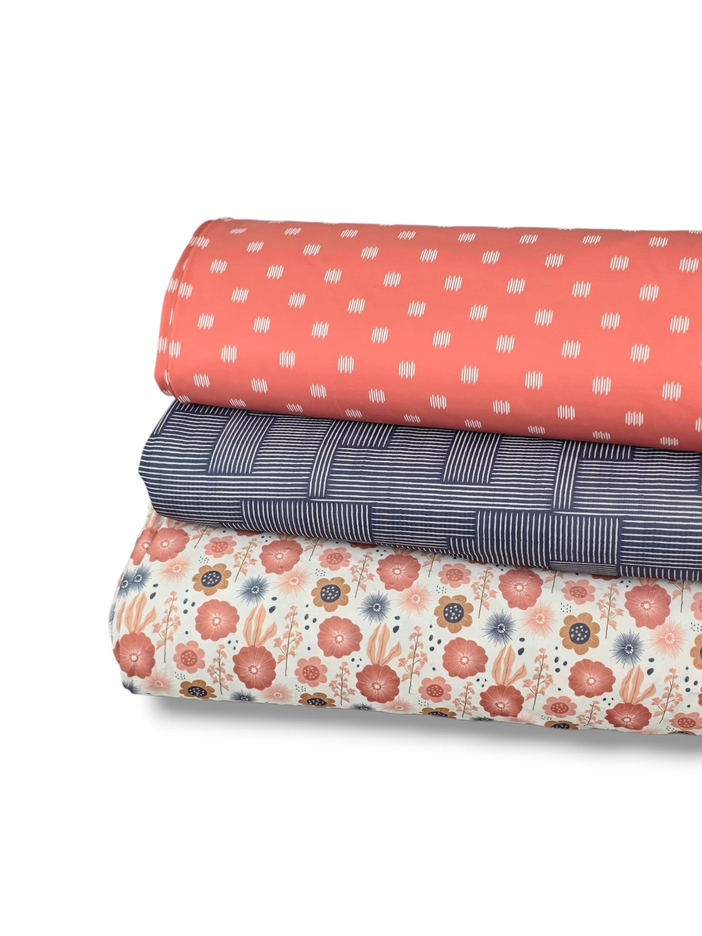 *Unique Design* Swiss Dot Knit Blush Blooms