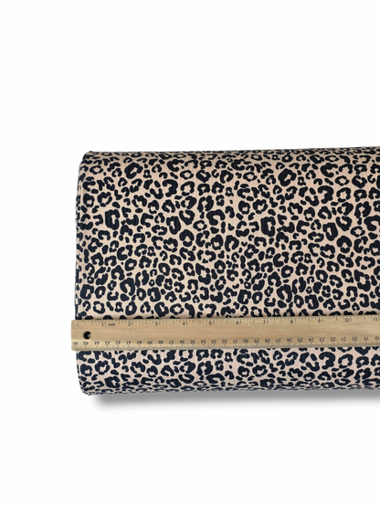 *Unique Design* Willow Ribbed Knit Leopard Neutral Driftwood