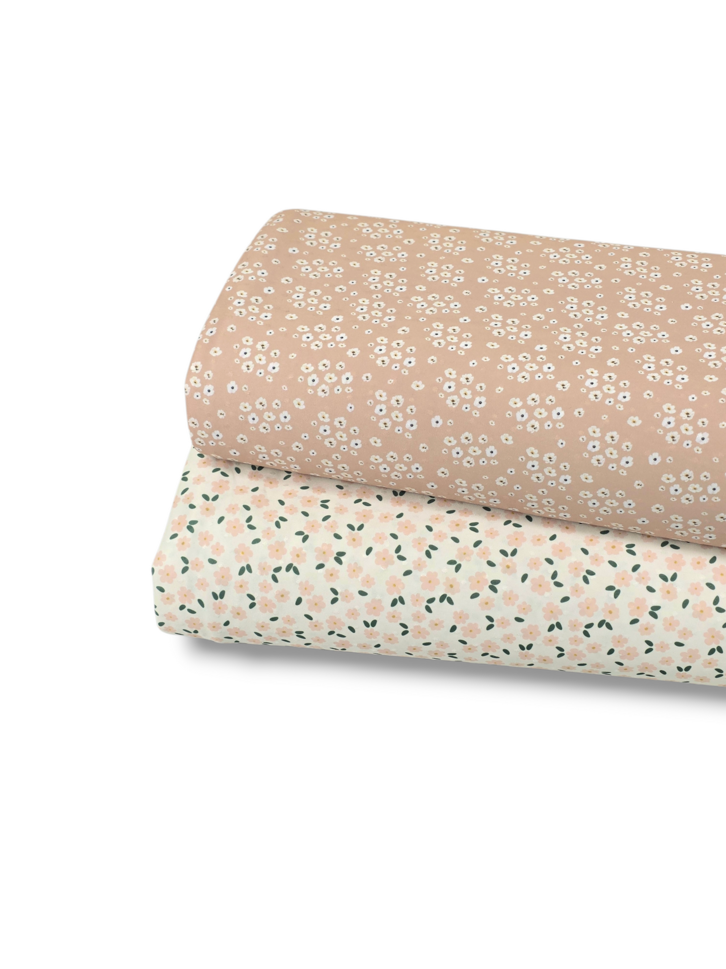 * Unique Design * Swiss Dot Knit Ivory Petal Deep Peach