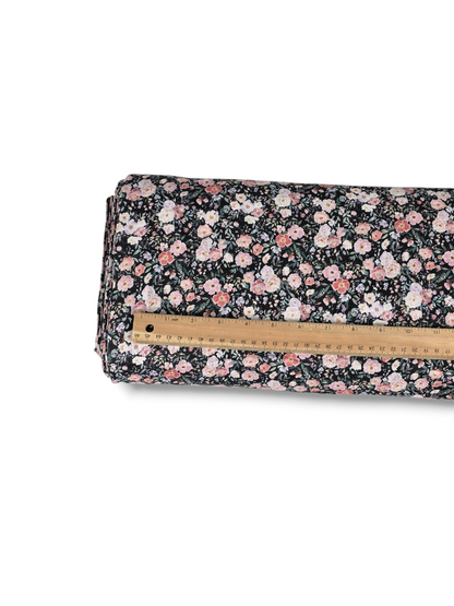 *Unique Design* Linen Evening Blossom Charcoal