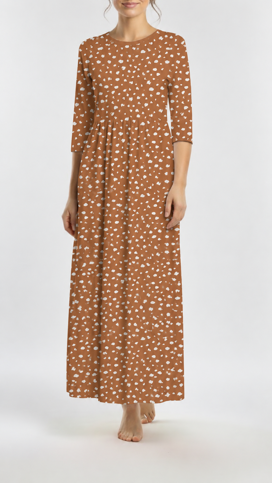 * Unique Design * Cotton Knit Little Fawn Rust