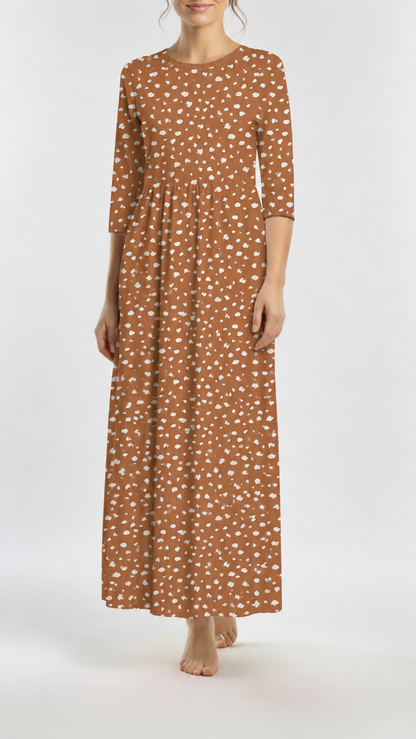 * Unique Design * Cotton Knit Little Fawn Rust