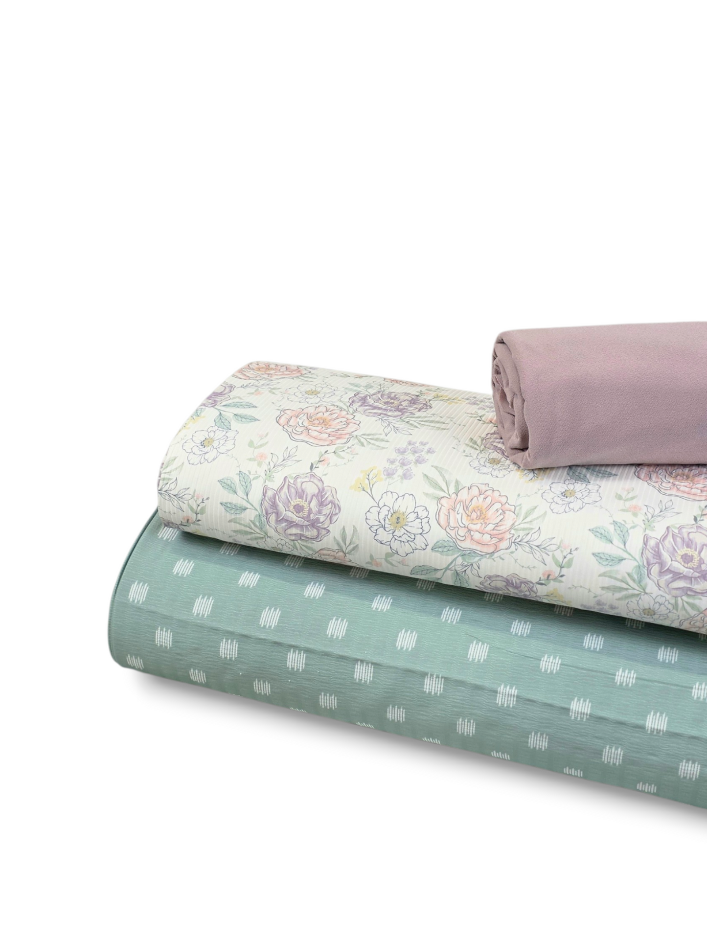 *Unique Design* Crinkled Crepe Coastal Pop Aqua