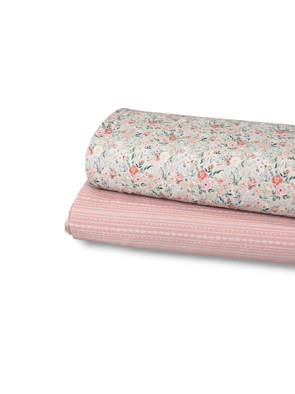*Unique Design* Crinkled Crepe Evening Blossom Cream
