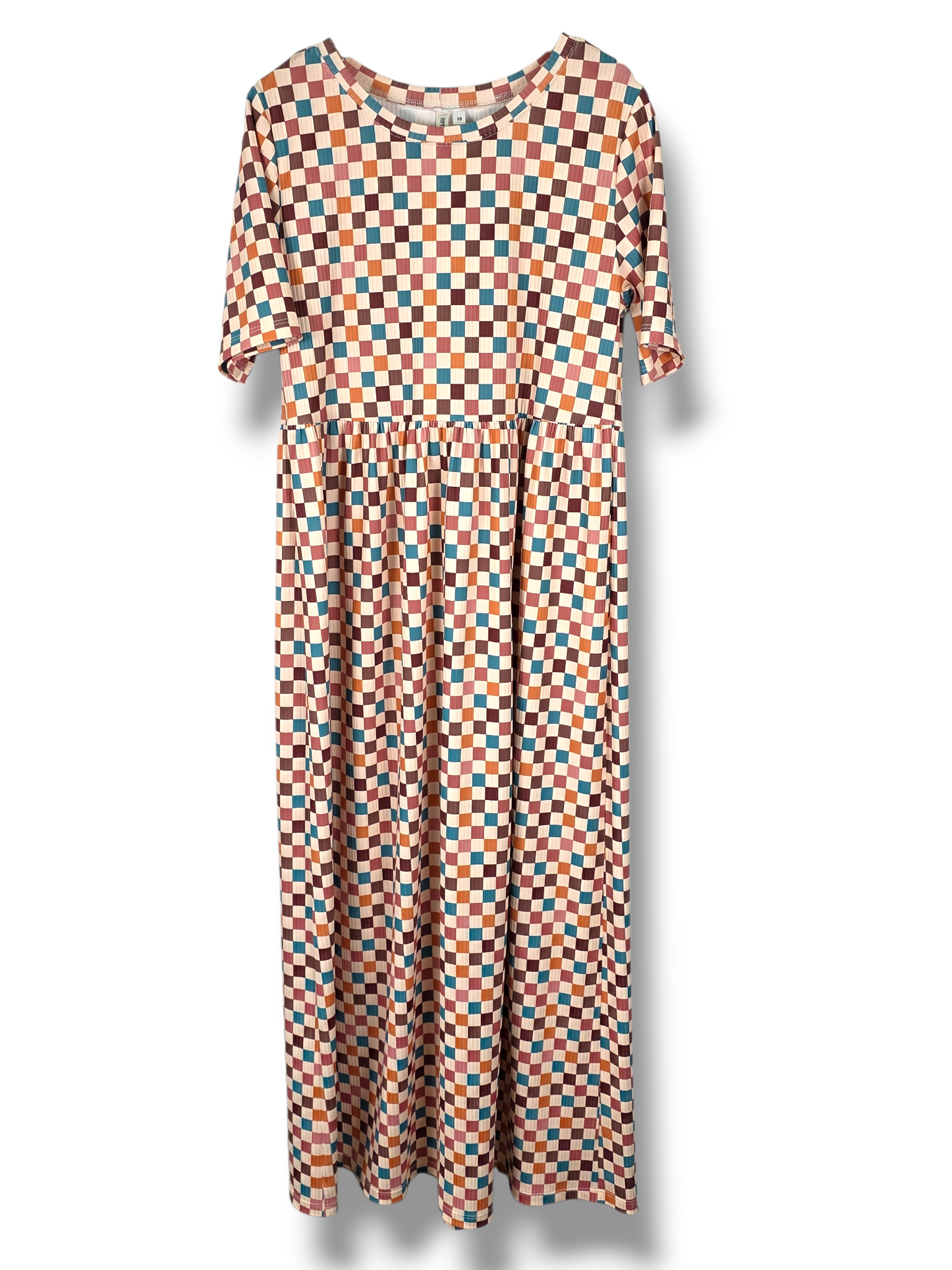 Size 10 Willow Ribbed Knit Village Plaid