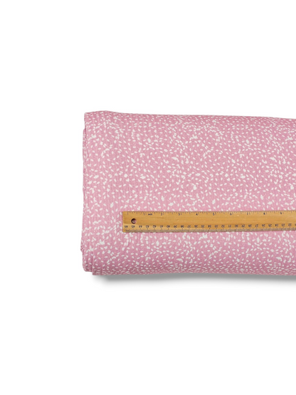 * Unique Design * Ribbed Knit Cotton Feel Cottage Sprinkle Dusty Mauve