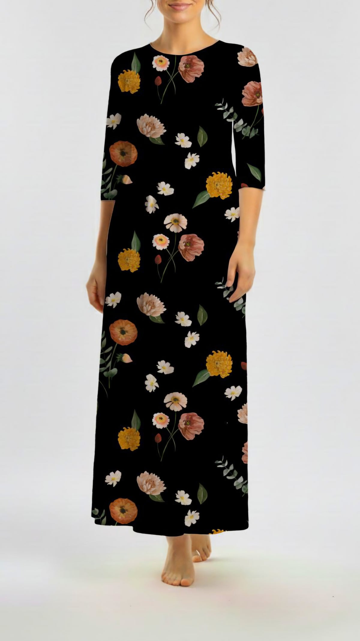 *Unique Design* Tricot Knit Morning Blooms