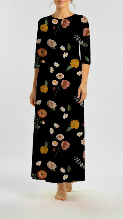 *Unique Design* Tricot Knit Morning Blooms