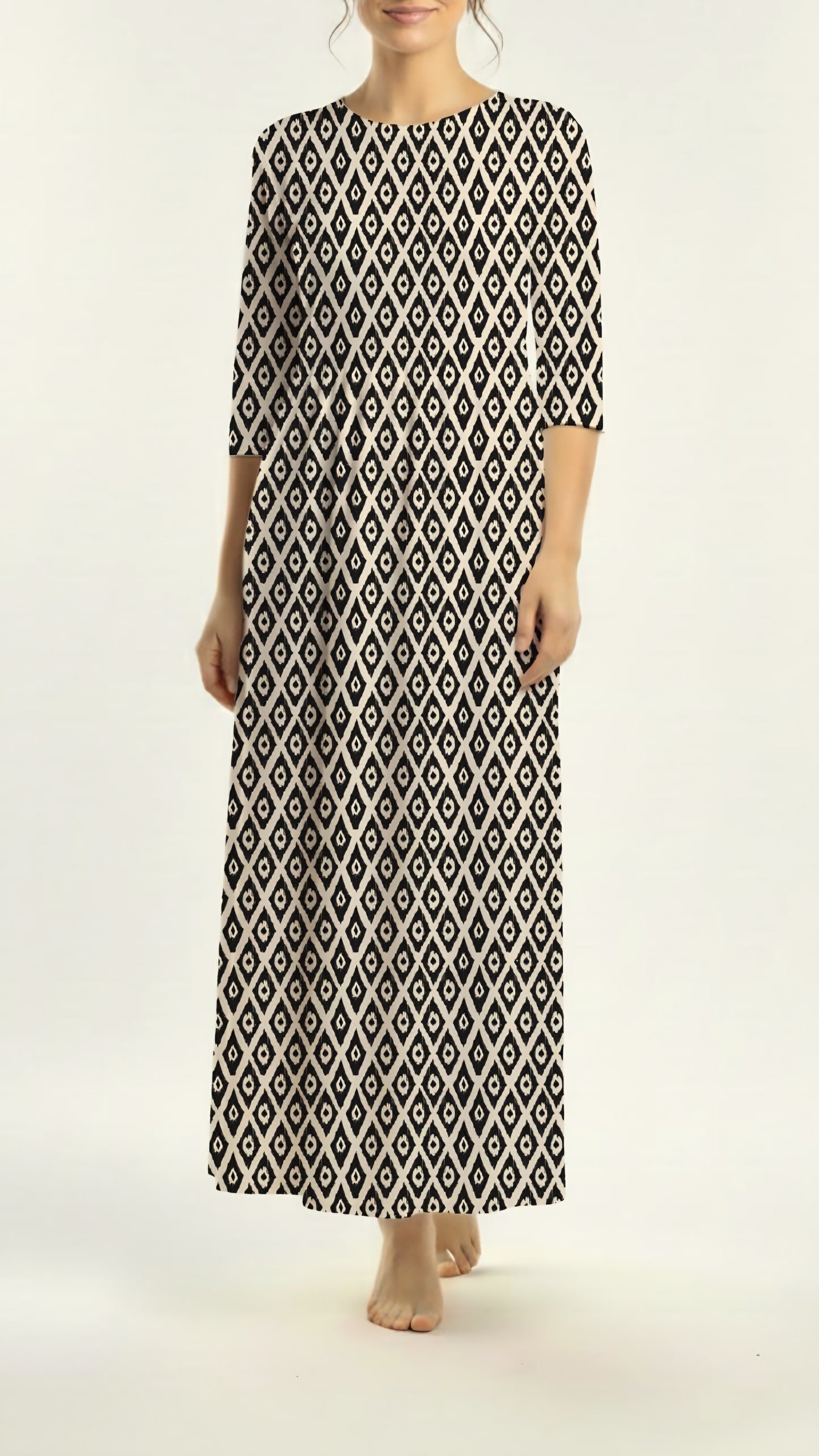 *Unique Design* Willow Ribbed Knit Country Aztec Black