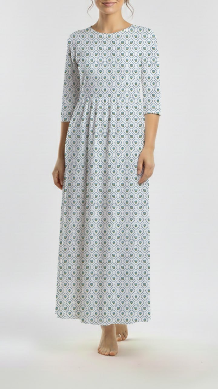 *Unique Design* Willow Ribbed Knit Bluebell Diamonds