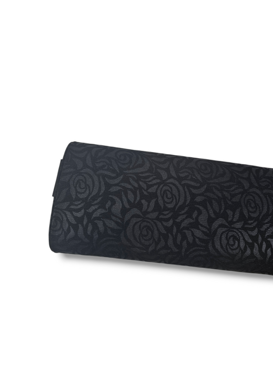 Southern Belle Rose Knit Rich Black