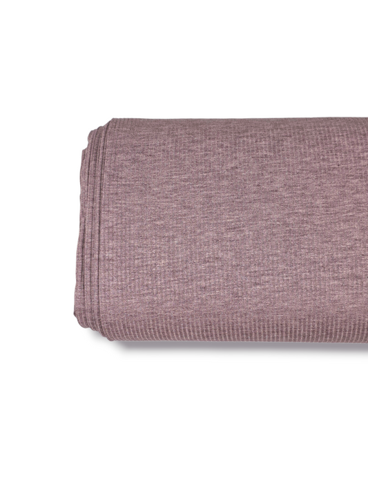 Emma Rib Knit Solid Eggplant