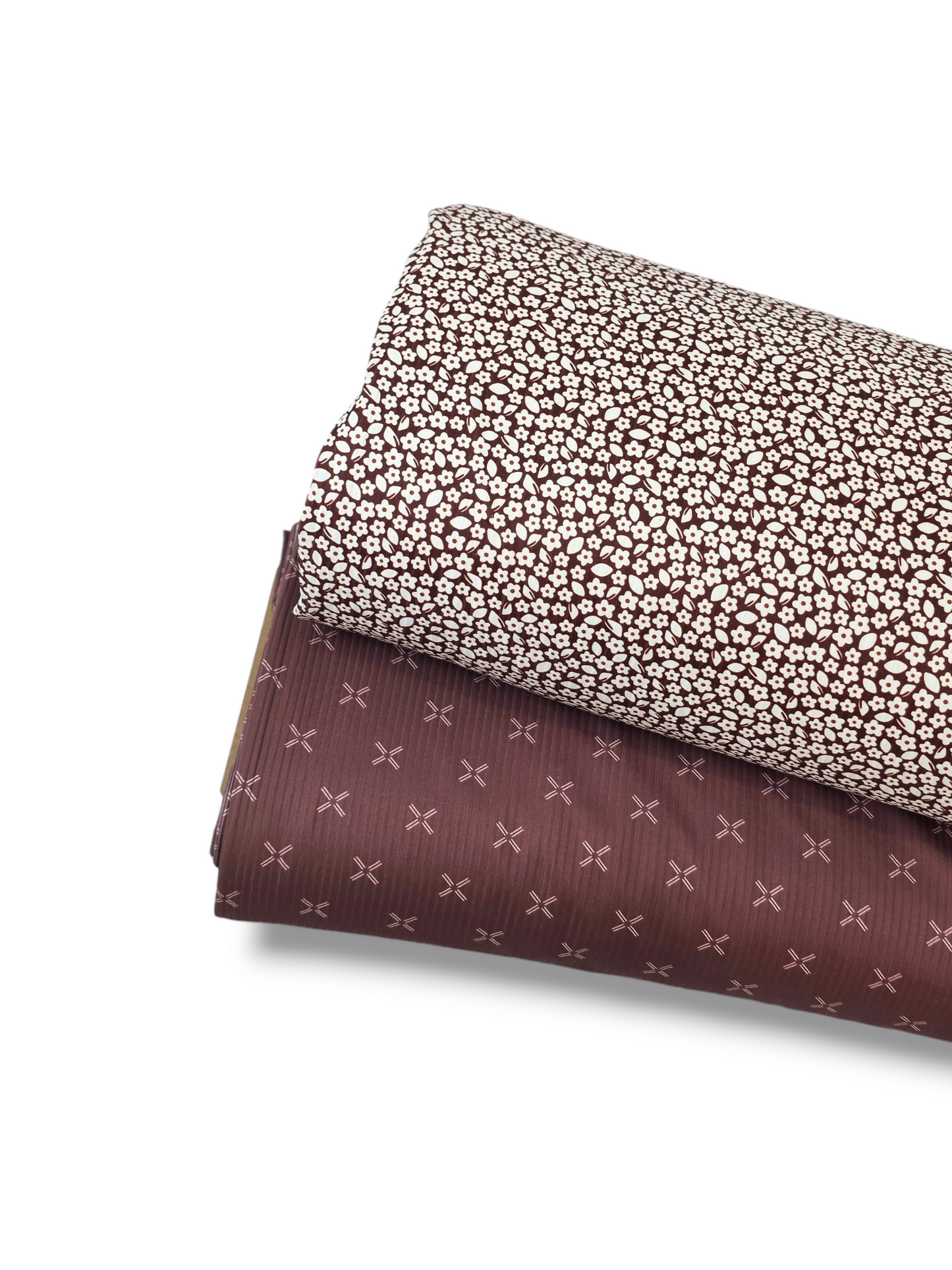 *Unique Design* Willow Ribbed Knit Dainty Meadow Dark Burgundy