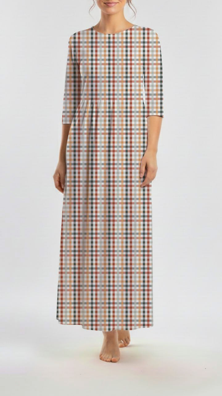 Reign Rib Knit Harvest Gingham
