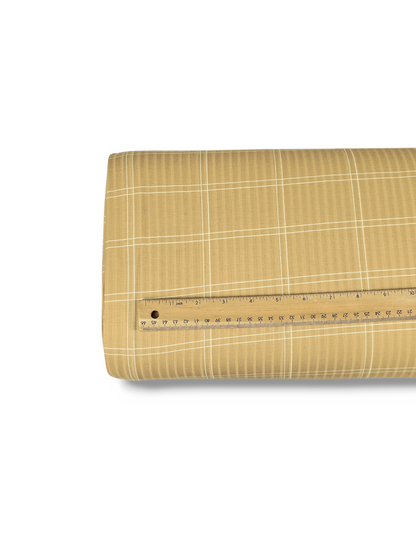 * Unique Design * Ribbed Knit Cotton Feel Modern Graph Golden Yellow